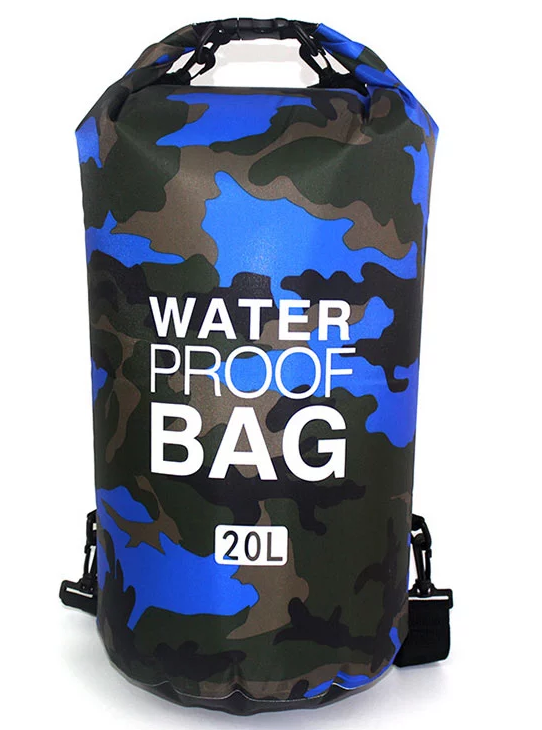 Camouflage opbevaring tør taske med skulderrem